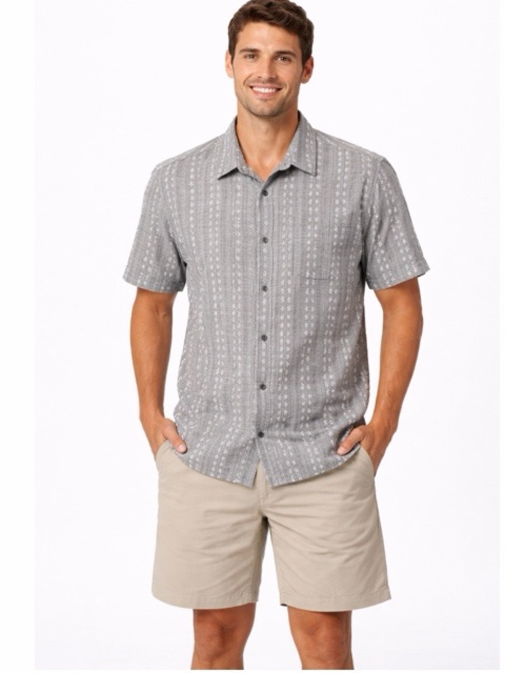 Express Jacquard Floral‎ Men’s Button Down Shirt NWT